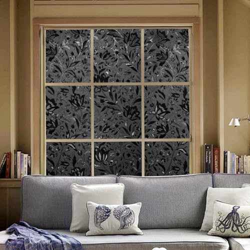 LEMON CLOUD Blackout Window Film Frosted Privacy Clings, 17.5″ x 78.7″ - Image 6
