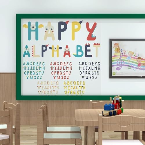 YENHOME Green Bulletin Board Border Roll Self Wallpaper Border for Bulletin Board Mirror Frame Border 3" X236" Removable Bulletin Board Borders Wallpaper Border Peel and Stick Bathroom Wall Decoration - Image 4