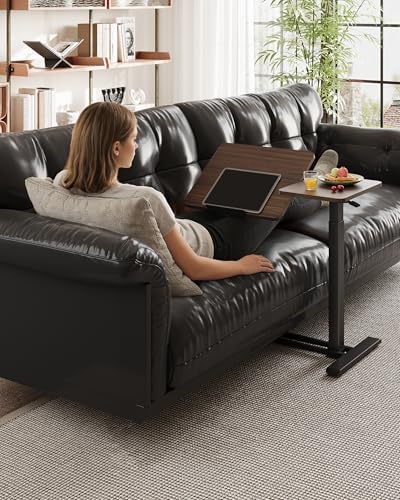 SANODESK 32''Overbed Table Gas Spring Lifting with Wheels&Tilting Desktop - Image 5