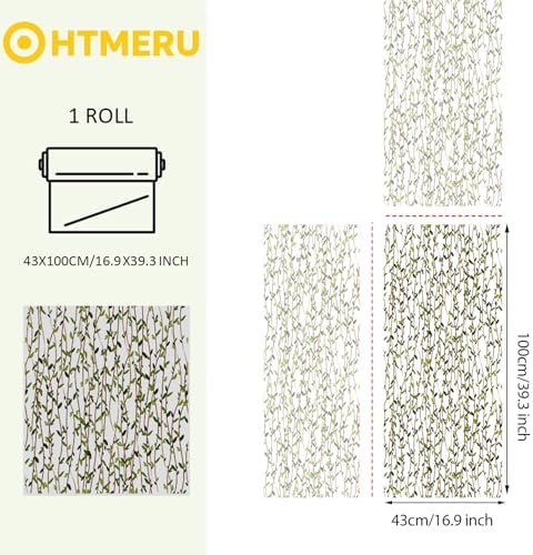 OHTMERU 3D Stained Glass Window Privacy Film Decorative Non-Adhesive - Image 6
