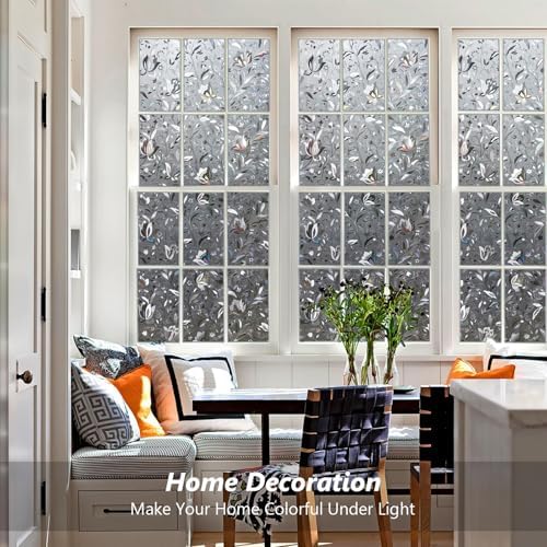 Kromapolis Window Privacy Film, Stained Glass, Grayish Black 11.8″ x 157.4″ - Image 2