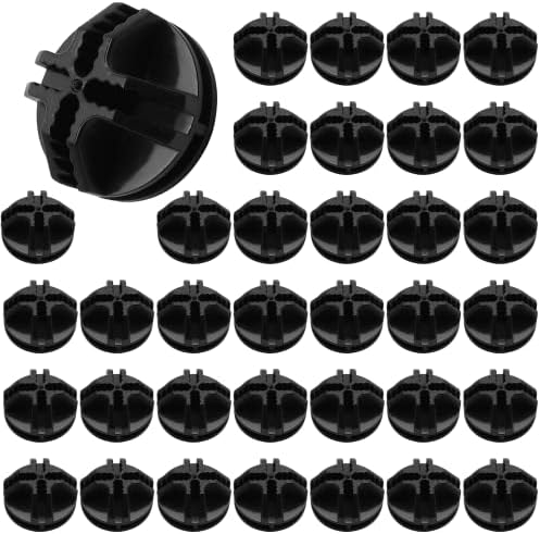 Litoexpe 36 Pcs Black Wire Cube Plastic Connectors by PRATICALPRODUCTS