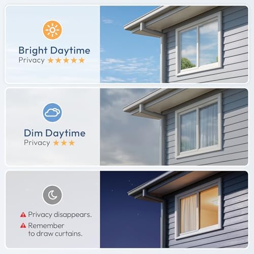 rabbitgoo Window Tint for Home, Black Silver, 17.5" x 78.7" - Image 5