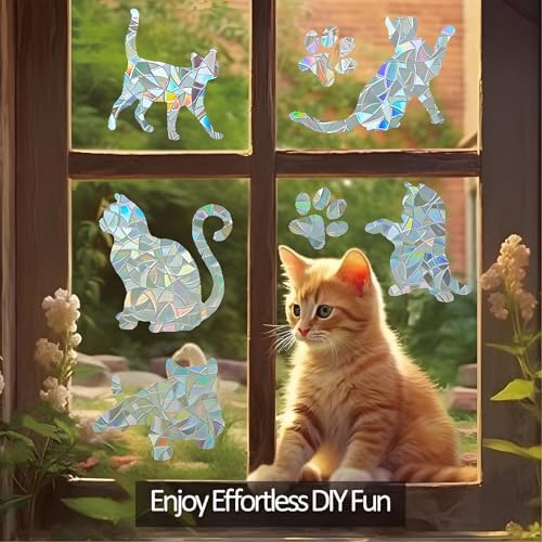 Window Privacy Film Stained Glass Rainbow 17.5 x 118.1 inches - Image 5