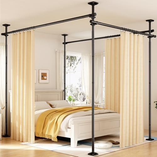 Goovilla Room Divider for Room Separation, 4-10ft(H) 28-171inch(W), Black by Goovilla