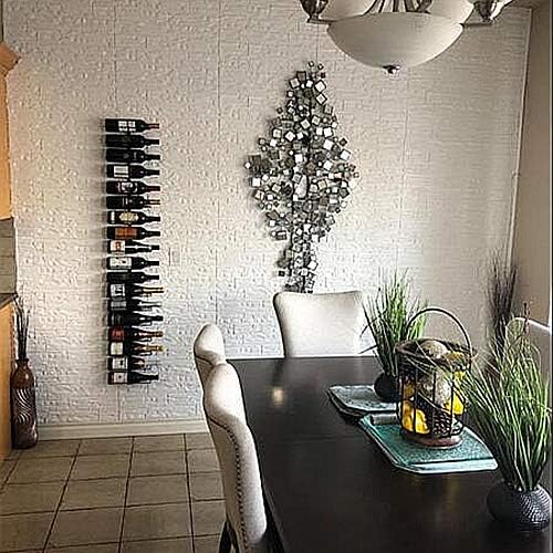 3D Wall Panels Peel and Stick Foam Brick Wallpaper, White, 12Pcs | Faux Stone Interior Wall Covering Panels Self-Adhesive Waterproof Wall Stickers Textured brick Paneling for Walls Decorative - Image 7