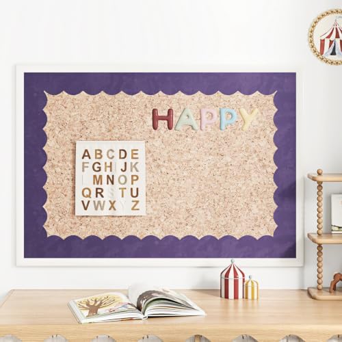 WESTICK Purple Mirror Frame Borders Soft Peel and Stick Mirror Tape Velvet Wallpaper Border for Bathroom Self Adhesive Decorative Bulletin Board Border for Classroom Office Bedroom Decor 3.9" x 394" - Image 4