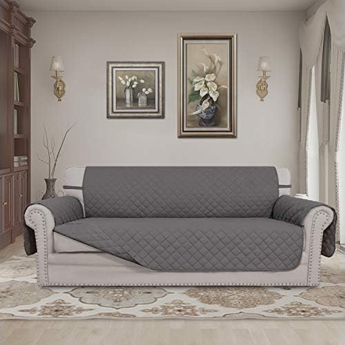 Easy-Going Reversible Couch Cover, Oversized 3 Cushion, X-Large, Gray/Gray - Image 2