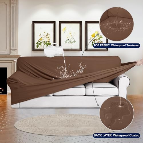 PureFit Waterproof Loveseat Couch Cover Slipcovers for Couches and Sofas - Image 3