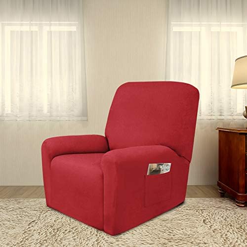 PureFit Stretc Recliner Chair Covers Fleece Soft Couch Covers for Sofa - Image 2