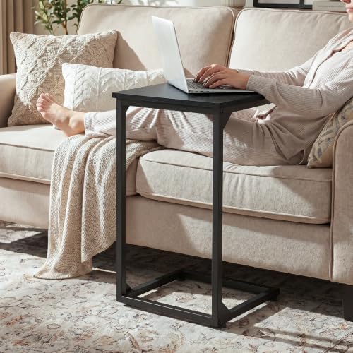 AMHANCIBLE Couch Side Table, 26.37" Tall C Shaped End Table Set of 2 - Image 2