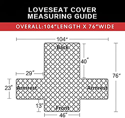 Easy-Going Reversible Couch Cover, 2 Cushion Sofa, Dark Blue/Ivory - Image 6