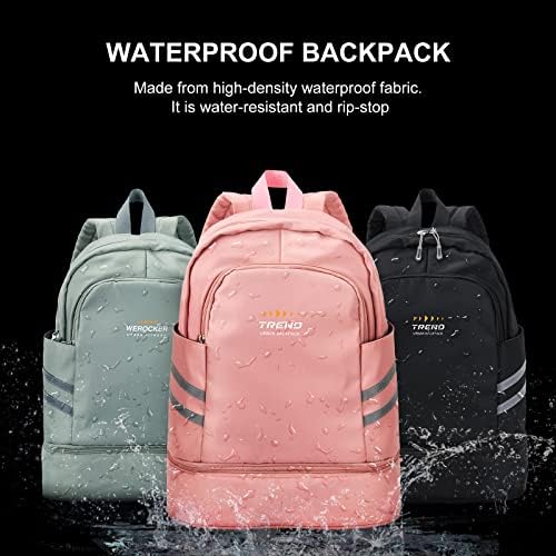 SYCNB Gym Backpack for Women with Shoes Compartment,Sports Backpack - Image 6