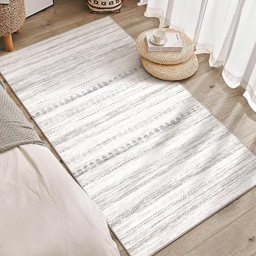 Nakagishi Boho 3x5 Area Rug Living Room Rugs Machine Washable Gray by NakagishiAreaRug