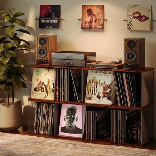 Dmevkic 3 Cube Vinyl Record Storage - Image 2