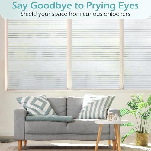 DOWELL Window Privacy Film, Frosted Glass Film, Blinds Pattern - Image 4