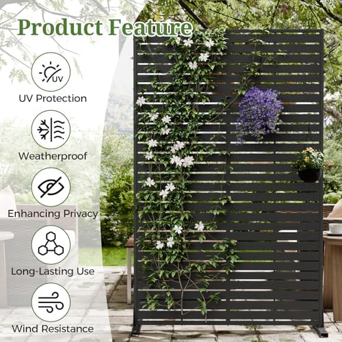 72" Privacy Screen Outdoor Privacy Fence Panel for Patio - Image 2