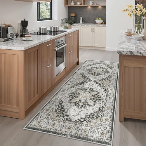 Madane Washable Runner Rug 3x6 Runners for Hallways Non Slip, Black - Image 3
