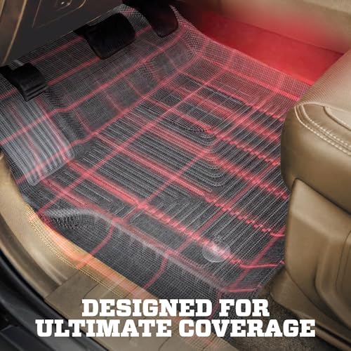 Husky Liners Weatherbeater Floor Mats | Fits 2014-2019 Toyota Highlander | 2nd Row, 2-pc Black - 11761 - Image 5