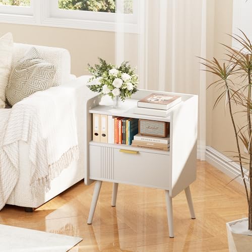 Night Stand Modern End Table with Storage Drawer, Bedside Table for Bedroom - Image 3