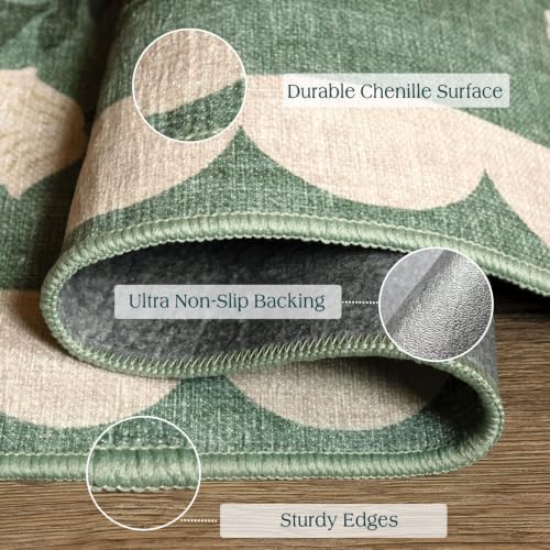 3x3 Square Entryway Rug - Front Door Mat Indoor Outside Entrance - Image 3