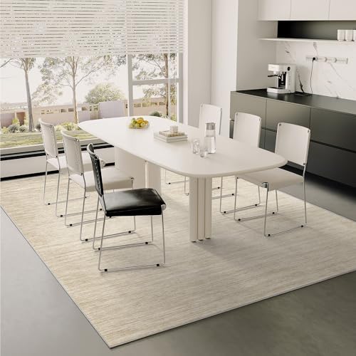 Valenrug 9x12 Area Rug Non Slip, Large Washable Rugs for Living Room, Beige - Image 5