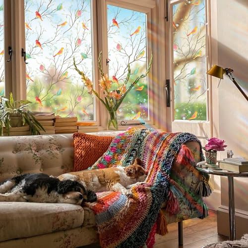Coavas Stained Glass Window Privacy Film, Translucent 23.6x78.7 - Image 5