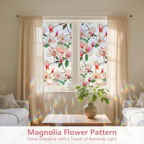 Kromapolis Window Privacy Film, Stained Glass Sticker, 29.5" x 157.4" - Image 2