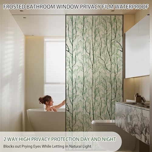 DKTIE Window Film Privacy Decorative Window Clings for Home 29.5'' x 78.7'' - Image 2