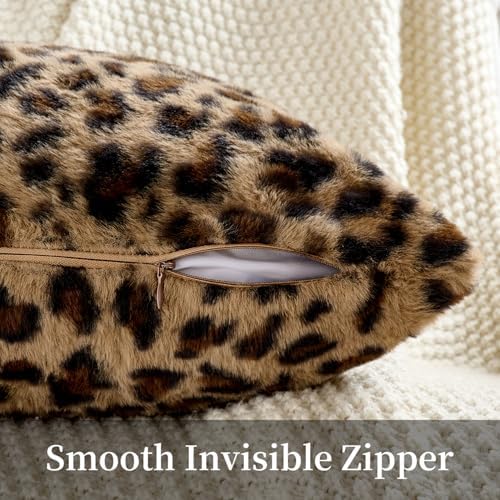 GALMAXS7 Cheetah Pillow Covers Leopard Throw Pillow Covers Set of 2, 18x18 - Image 3