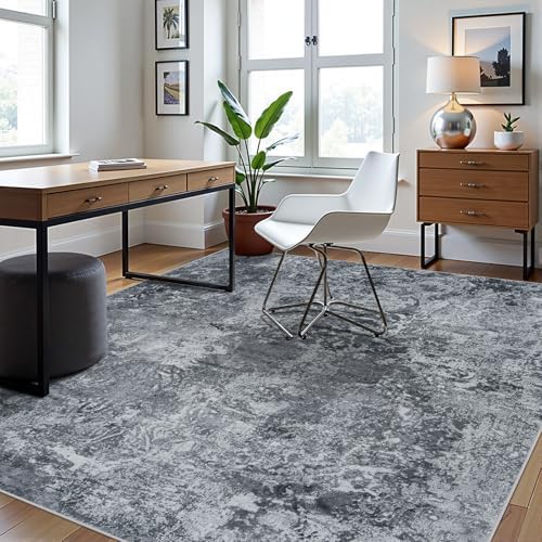 Aelenmu 6x9 Area Rugs for Living Room Washable Bedroom Dining Room Black - Image 3