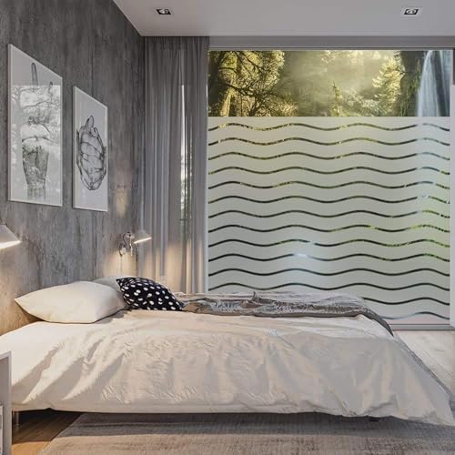 LEMON CLOUD Frosted Glass Window Privacy Film Decorative, 35.4″ x 157.4″ - Image 5