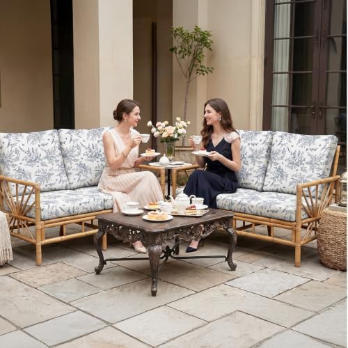 8Pcs Patio Cushion Covers Stretch Outdoor Furniture Protector Slipcovers - Image 2