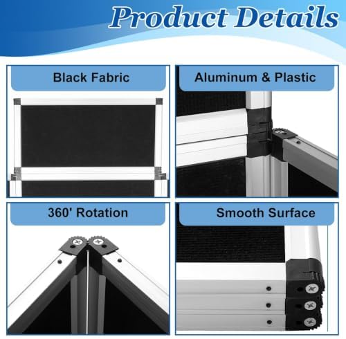 3+1 Panel Trade Presentation Board, 70.8" x 35.4" Folding Display Board - Image 4