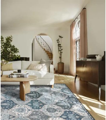 Lahome Moroccan Trellis Washable Area Rug, 5x7 Rugs for Living Room Bedroom - Image 6
