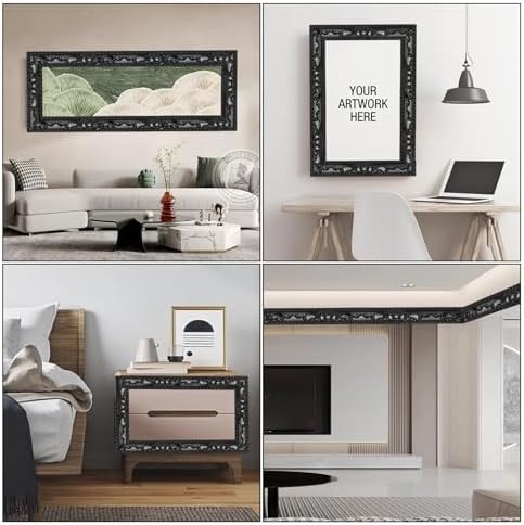 Flexible Molding Trim Wall Trim, 16.4 Feet Self Adhesive Peel and Stick Molding Ceiling Molding, Cabinet Border, Mirror Frame Trim Wall Trim for Home Decor Wall Molding & Trim (Black) - Image 5
