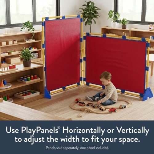 Children's Factory Room Divider 59.5" x 47.5", Red, Big Screen - Image 5