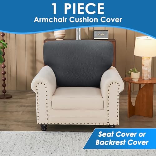 XINEAGE 1 Piece XL Stretch Couch Cushion Covers Individual Sofa Slipcovers - Image 4