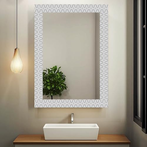 IVN Wallpaper Border Peel and Stick Wall Gray Geometric 4x196 Inch - Image 6