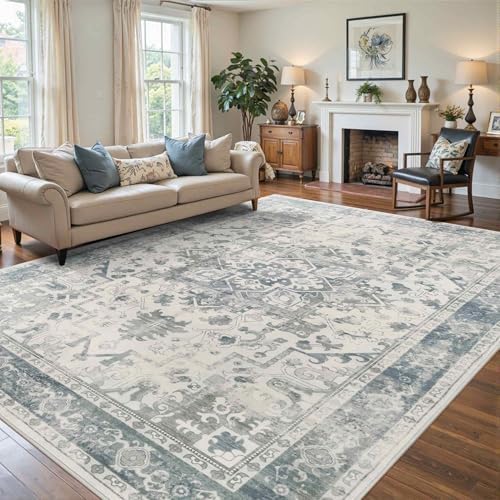 Rugxara 8x10 Area Rugs,Large Rugs for Living Room(Blue) - Image 3