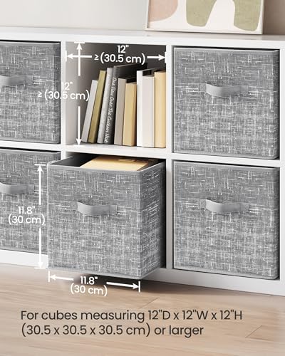 SONGMICS Storage Cubes, Set of 6, 13-Inch Foldable Closet Organizers - Image 3