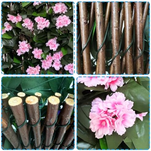 Expandable Fence Privacy Screen for Balcony Patio Outdoor,Decorative Faux Ivy Fencing Panel,Artificial Hedges - Image 3
