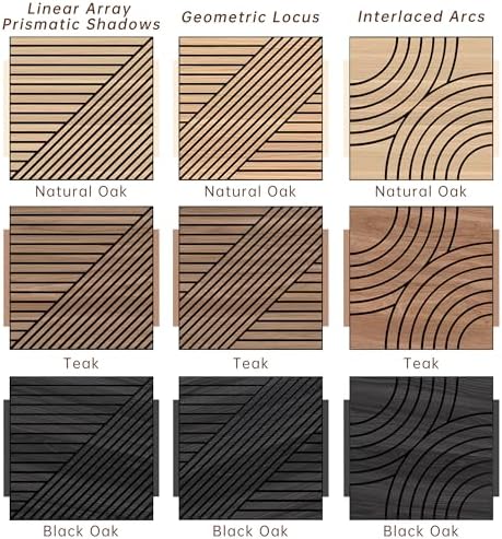 WoveN SounD Acoustic Wall Panels, Teak, 8 Pack, 23.6x23.6 in - Image 5