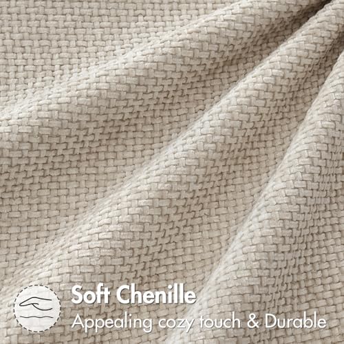 MIULEE Decorative Couch Throw Pillow Covers 20x20 Inch Neutral Beige 2 Pack - Image 6