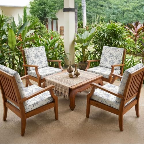 8Pcs Patio Cushion Covers Stretch Outdoor Furniture Protector Slipcovers - Image 6