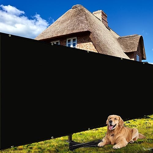 Shade&Beyond 4' X 50' Fence Privacy Screen Heavy Duty 170 GSM Fencing Mesh Shade Net Cover for Wall Garden Back Yard Outdoor Home Decoration, Black by ShadeBeyond