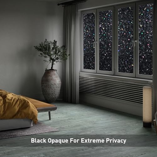 LEMON CLOUD Total Blackout Decorative Window Privacy Film, 17.5″ x 78.7″ - Image 5