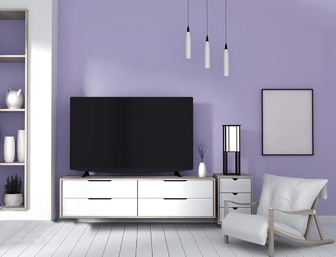 Safiyya 197"x17.7" Purple Peel and Stick Wallpaper Solid Color Wall Paper Contact Paper Self-Adhesive Removable Wallpaper for Wall Cabinet Covering Vinyl Rolls - Image 3