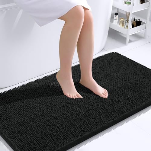 OLANLY Bathroom Runner Rugs 44x24, Extra Soft Absorbent Chenille Bath Rugs by OLANLY