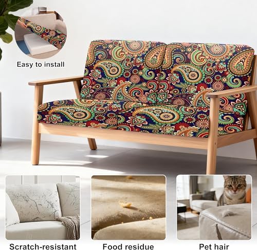 4 Pcs Outdoor Cushion Covers, Patio Sofa Cushion Covers Replacement - Image 4